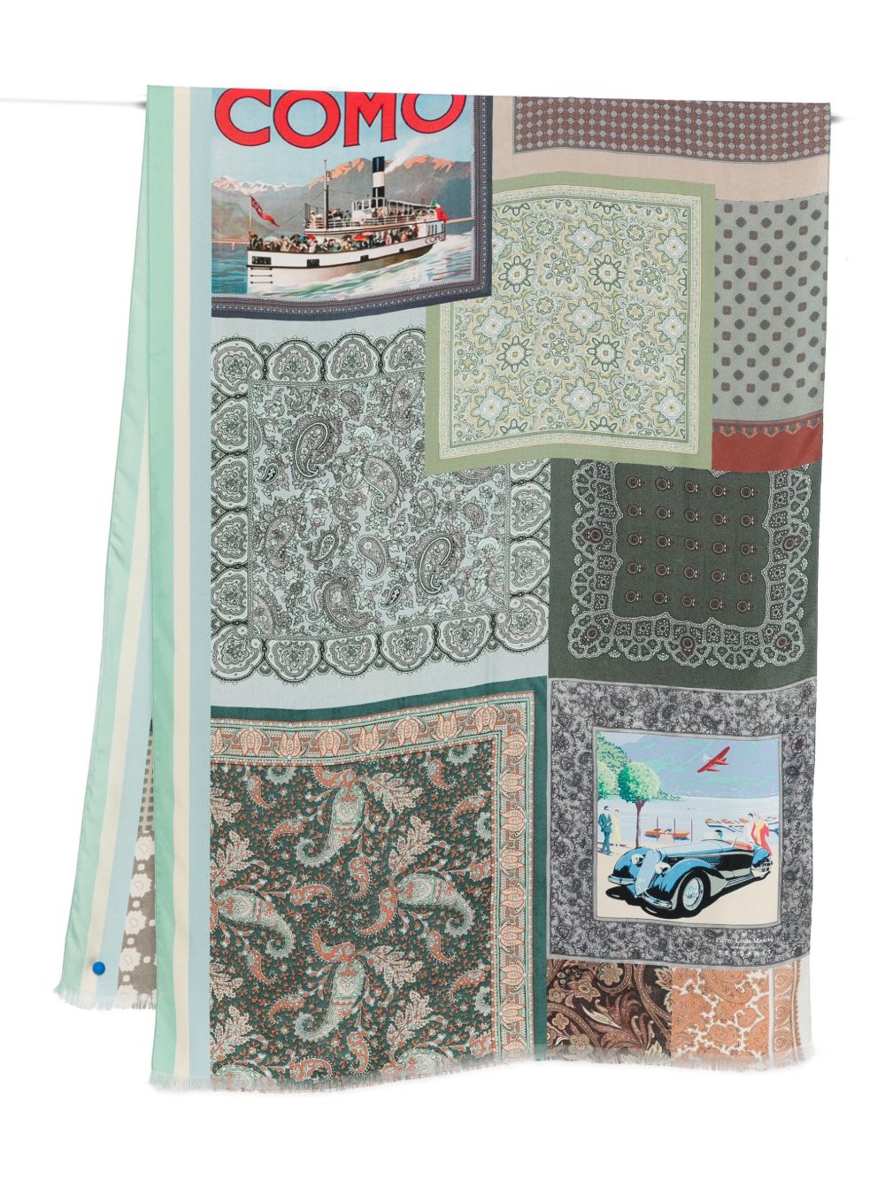 032C Pierre Louis Mascia silk printed scarf
