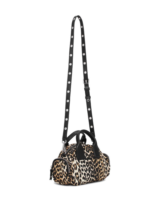 Ganni Nylon small duffle bag