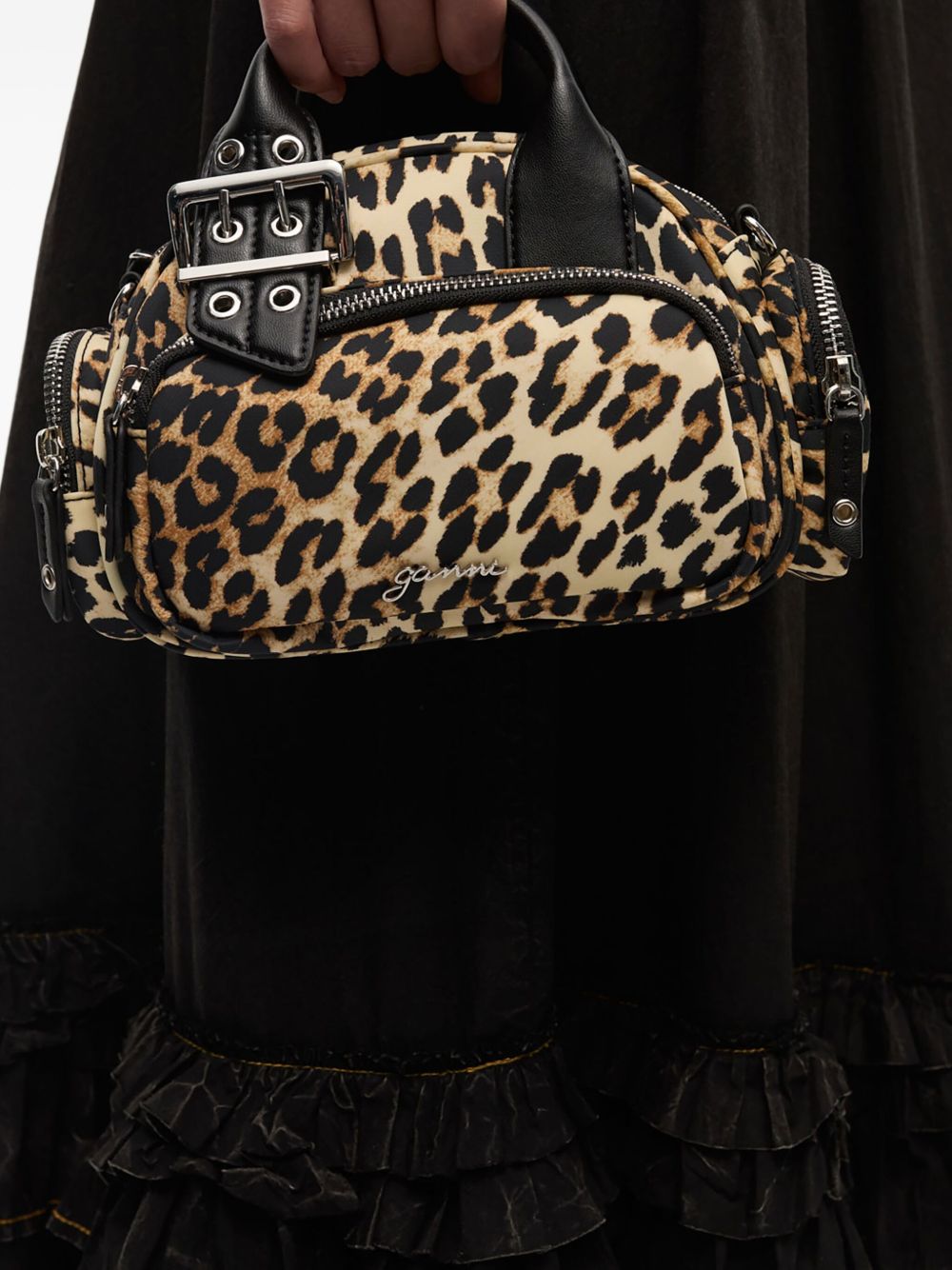 Ganni Ganni Nylon small duffle bag