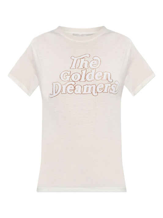Golden Goose The Golden Dreamers طبعة تي شيرت قطن