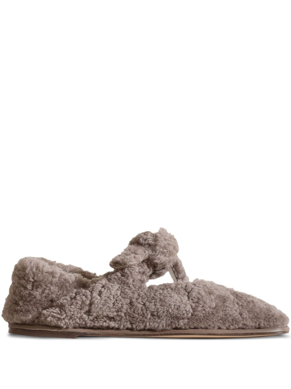 Hereu Hereu  Llasada shearling ballet flats
