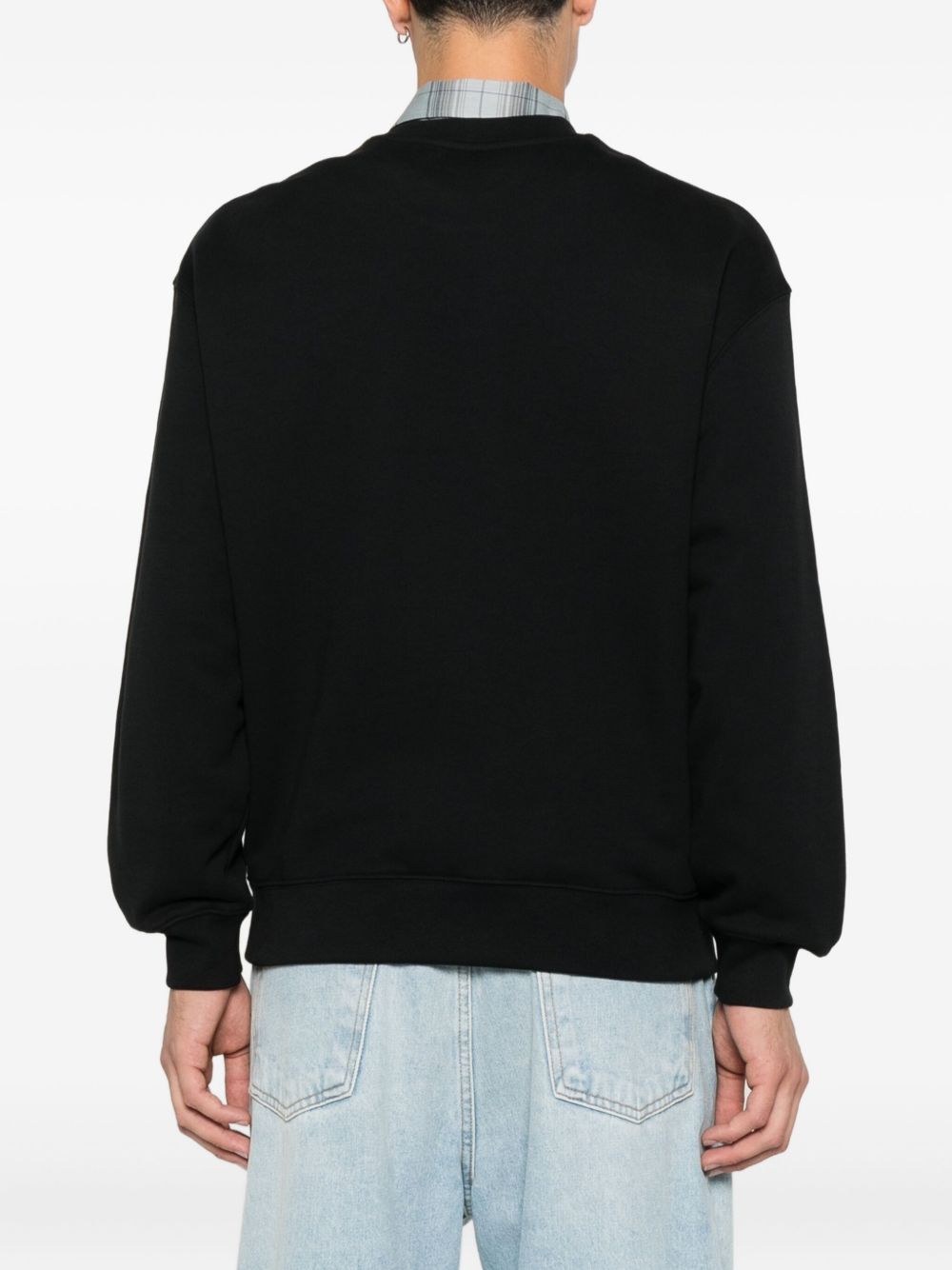 Maison Kitsuné Maison Kitsuné Fox-embroidered cotton sweatshirt