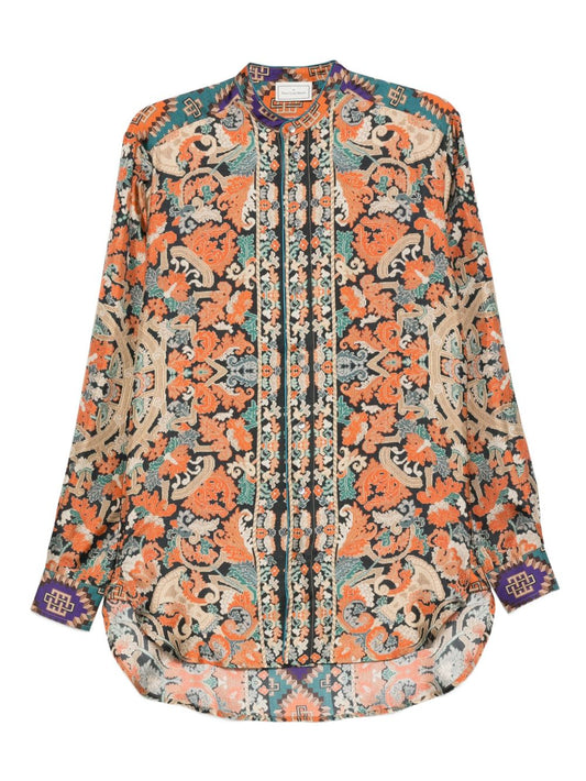 Pierre Louis Mascia Pierre Louis Mascia Printed silk shirt