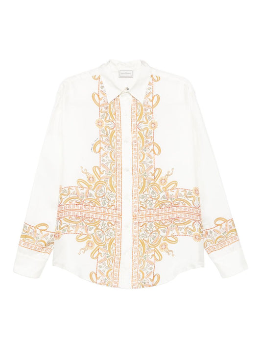 Pierre Louis Mascia Pierre Louis Mascia Embroidered silk shirt