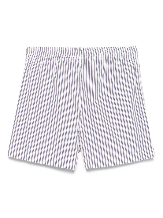 The Attico Striped cotton shorts