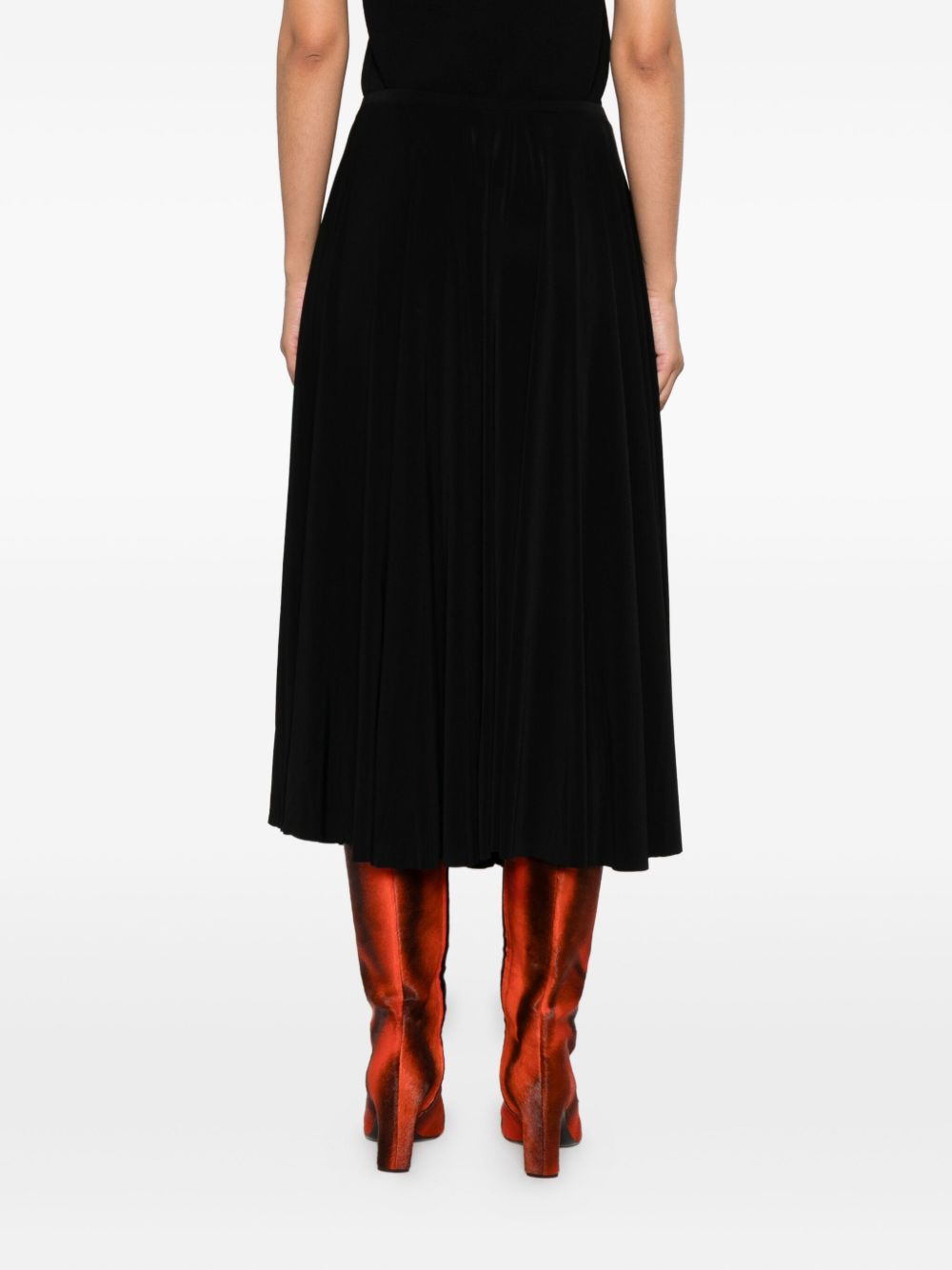 Norma Kamali Norma Kamali Pleated midi skirt