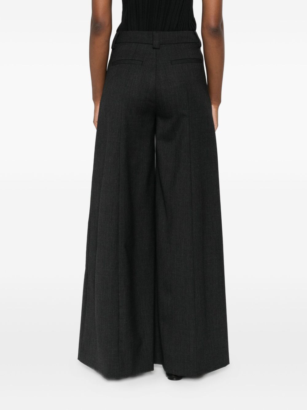 THE LATEST THE LATEST Thelatest Alma wool blend wide-leg trousers