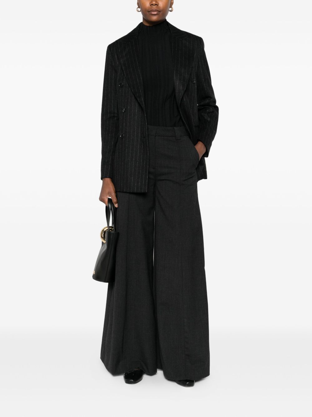 THE LATEST THE LATEST Thelatest Alma wool blend wide-leg trousers