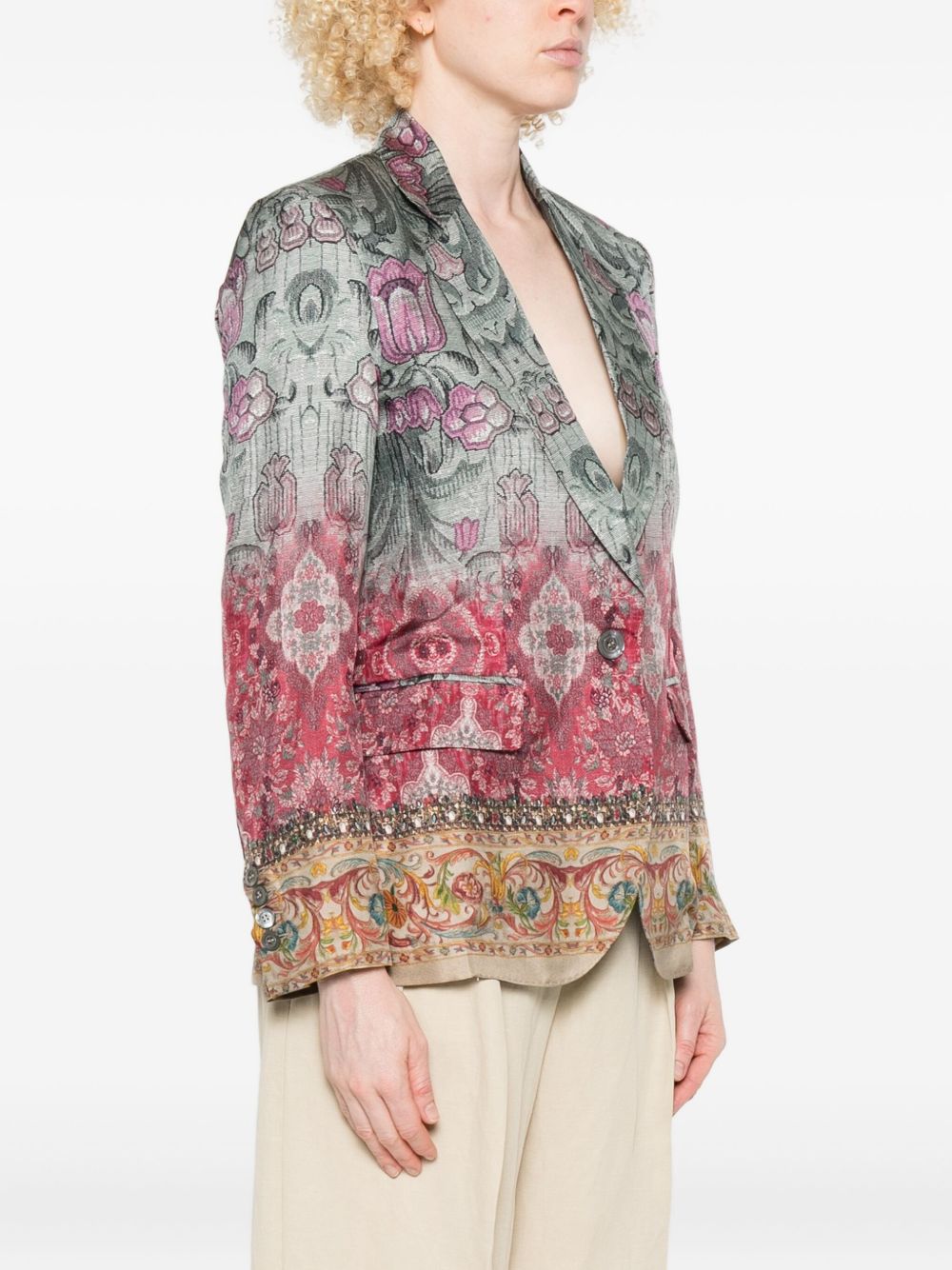 Pierre Louis Mascia Pierre Louis Mascia Silk single-breasted jacket