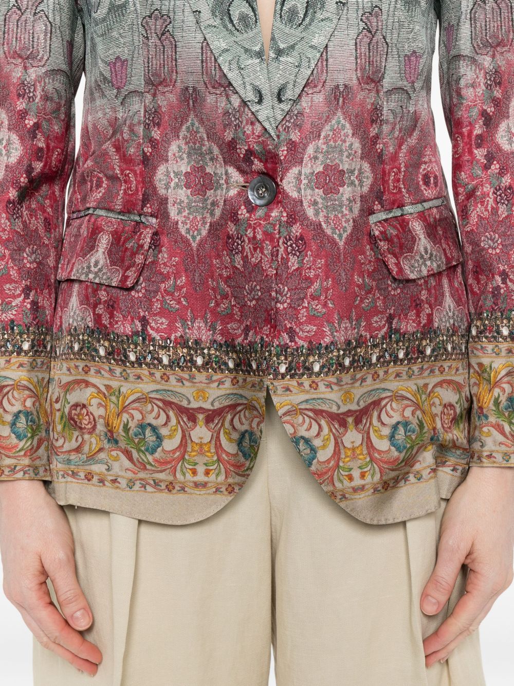 Pierre Louis Mascia Pierre Louis Mascia Silk single-breasted jacket