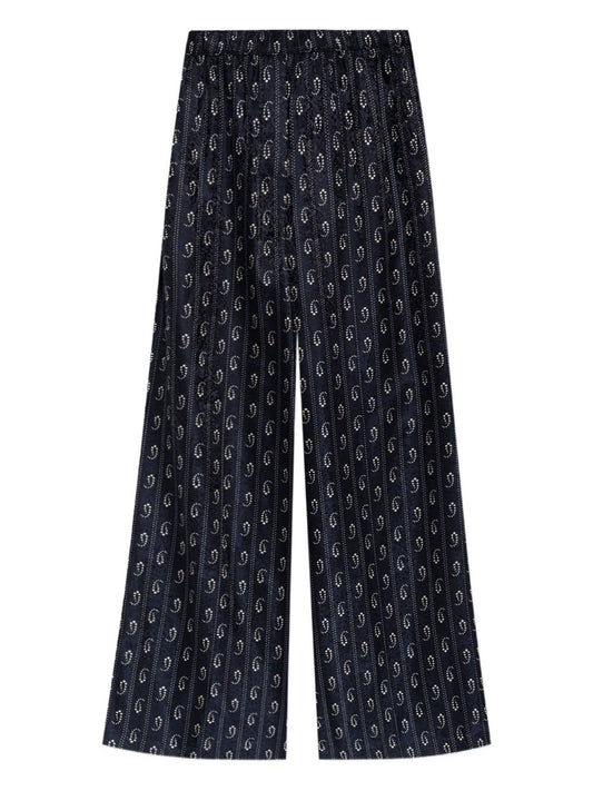 Tory Burch Jacquard silk trousers