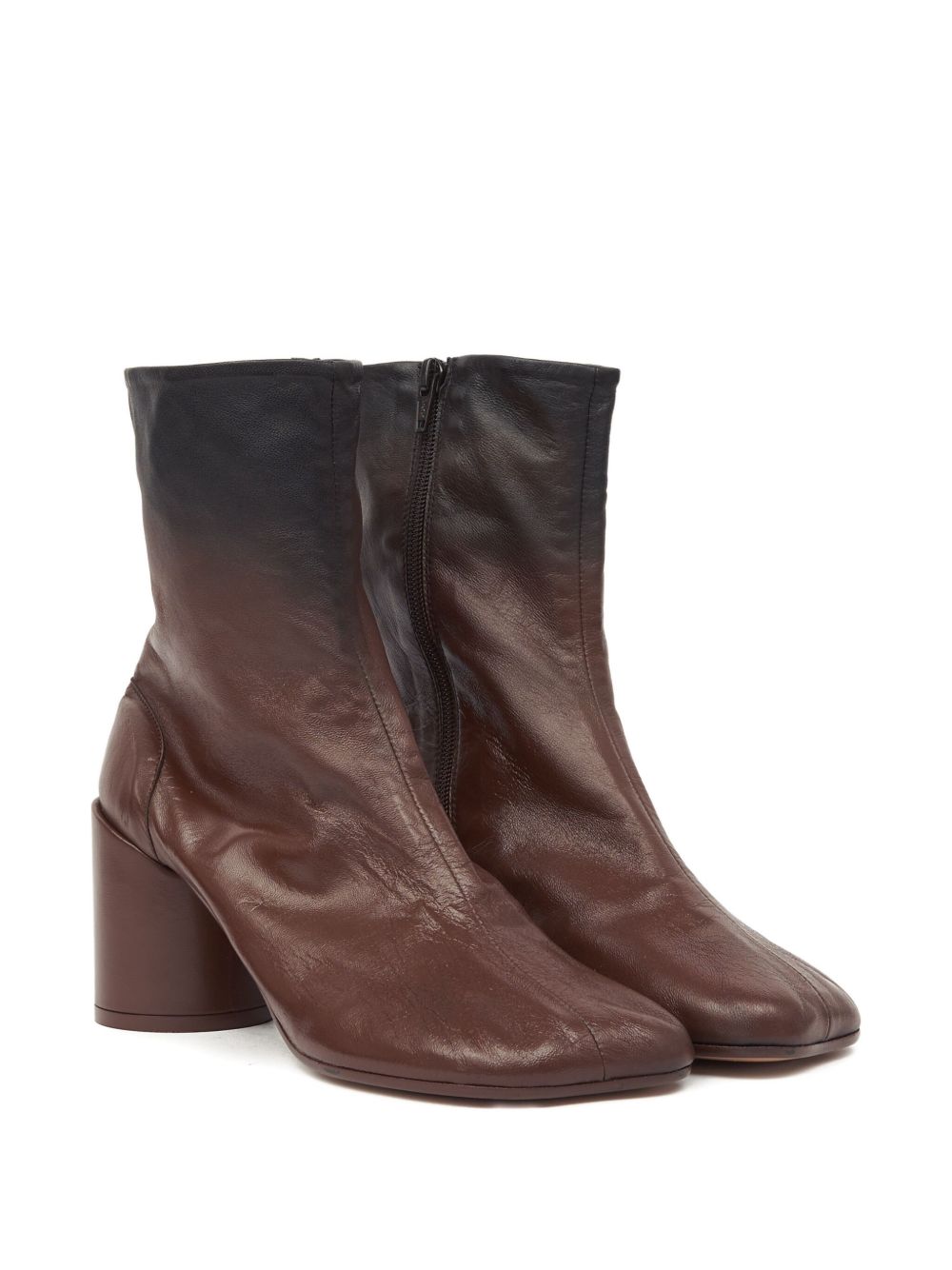 بوت الكاحل MM6 Maison Margiela الجلدي مقاس 90 مم