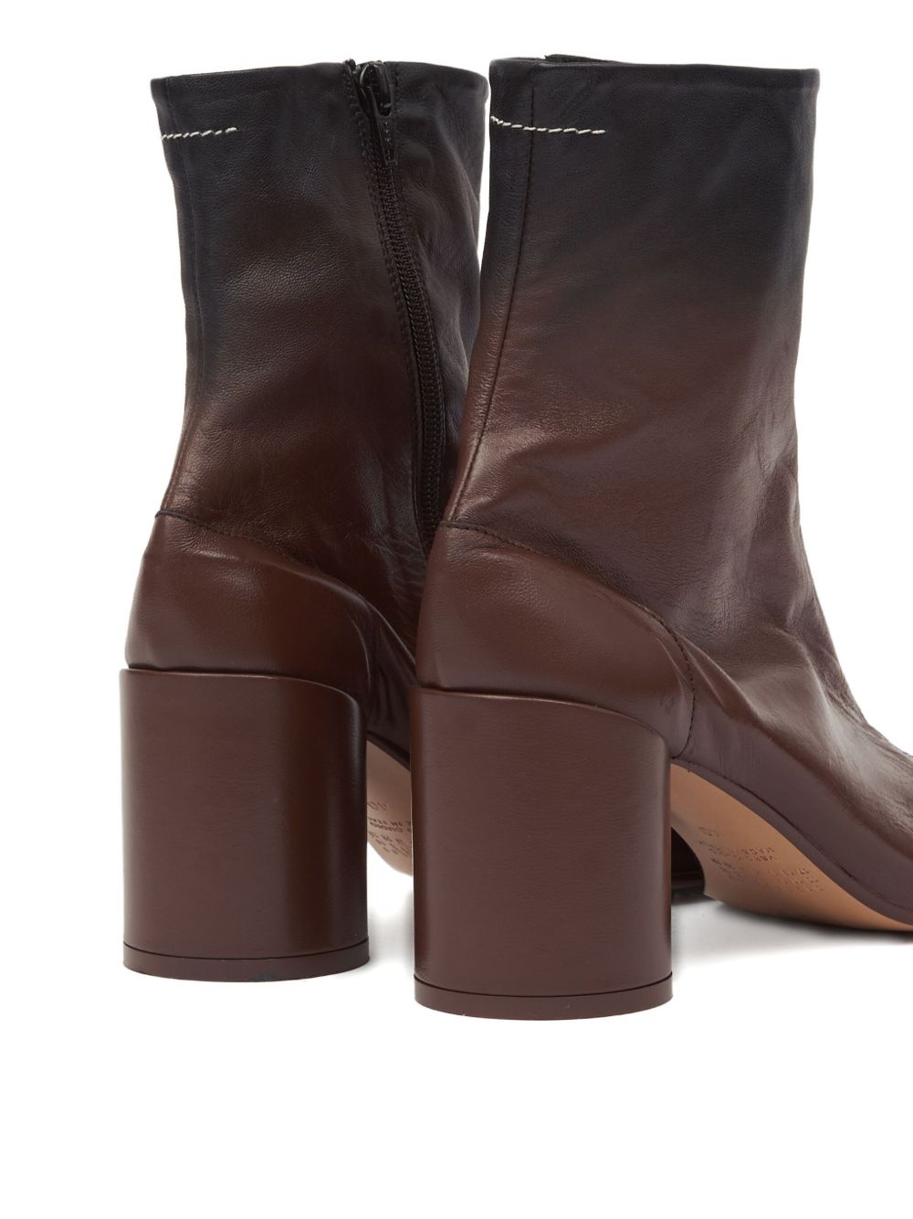 بوت الكاحل MM6 Maison Margiela الجلدي مقاس 90 مم