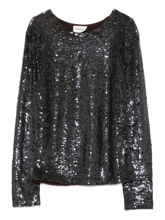 P.A.R.O.S.H. Sequined top