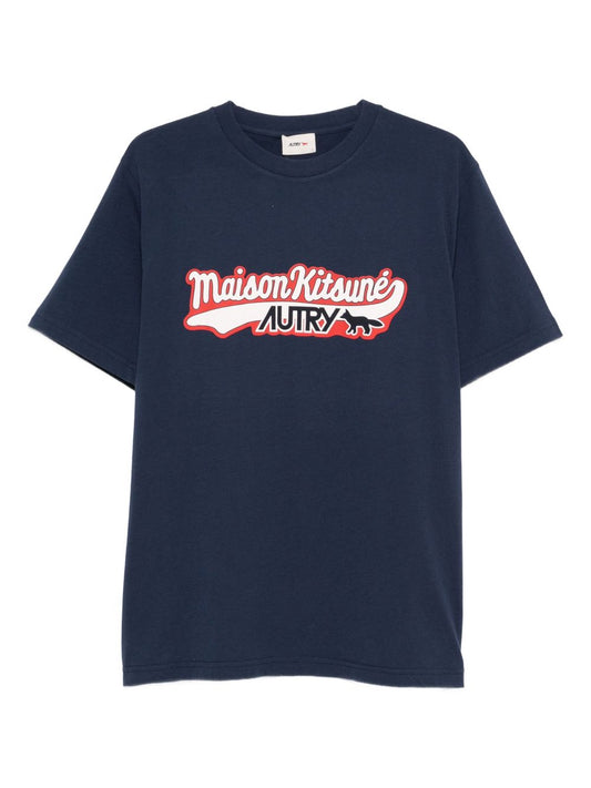 Autry X MAISON KITSUNE Autry X Maison Kitsune Logo cotton t-shirt