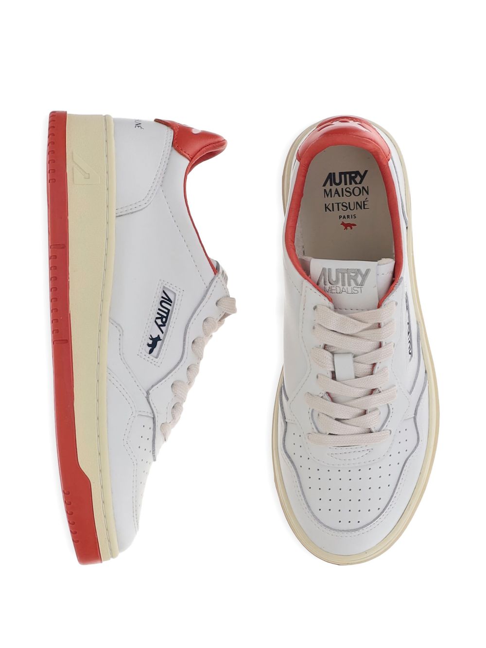 Autry X MAISON KITSUNE Autry X MAISON KITSUNE Medalist Low Sneakers