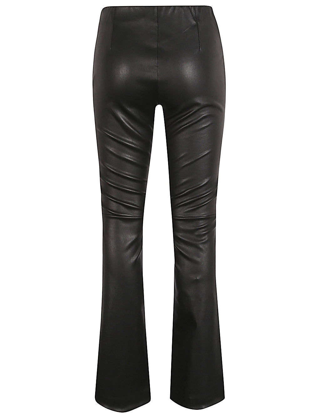 Via Masini 80 Via Masini 80 Leather flared leg trousers