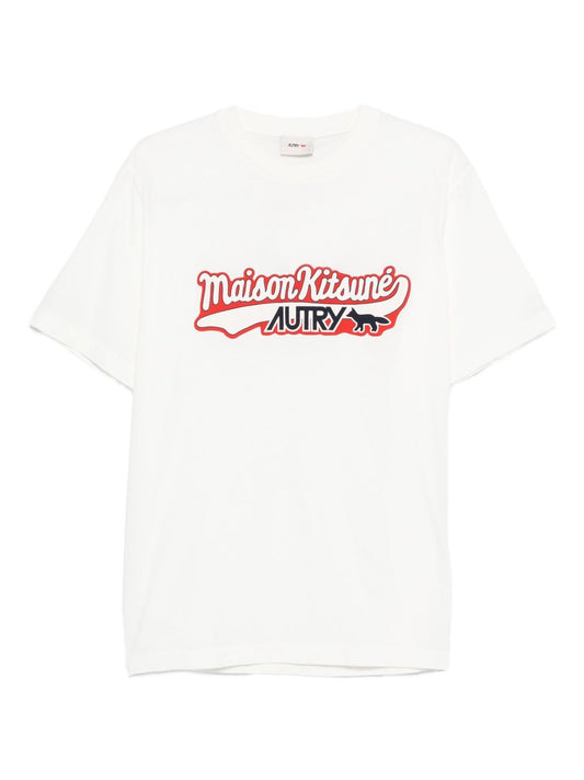 Autry X MAISON KITSUNE Autry X Maison Kitsune Logo cotton t-shirt
