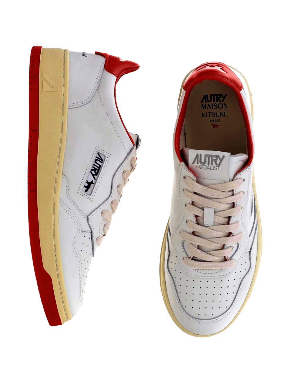 Autry X MAISON KITSUNE Autry X MAISON KITSUNE Autry x Maison Kitsuné Medalist Low sneakers