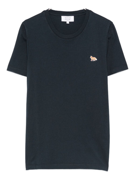 Maison Kitsuné Maison Kitsuné Embroidered-logo t-shirt