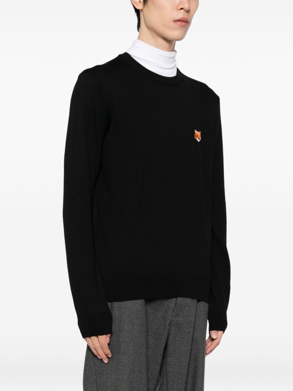 Maison Kitsuné Maison Kitsuné Bold fox head patch sweater