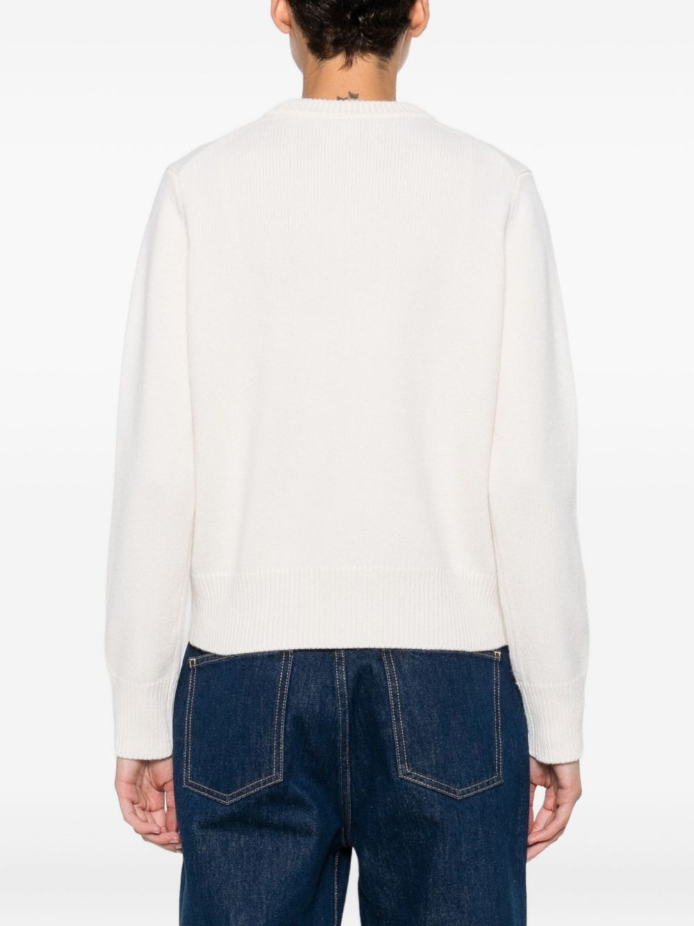 Maison Kitsuné Maison Kitsuné Fox Head Intarsia Merino Jumper