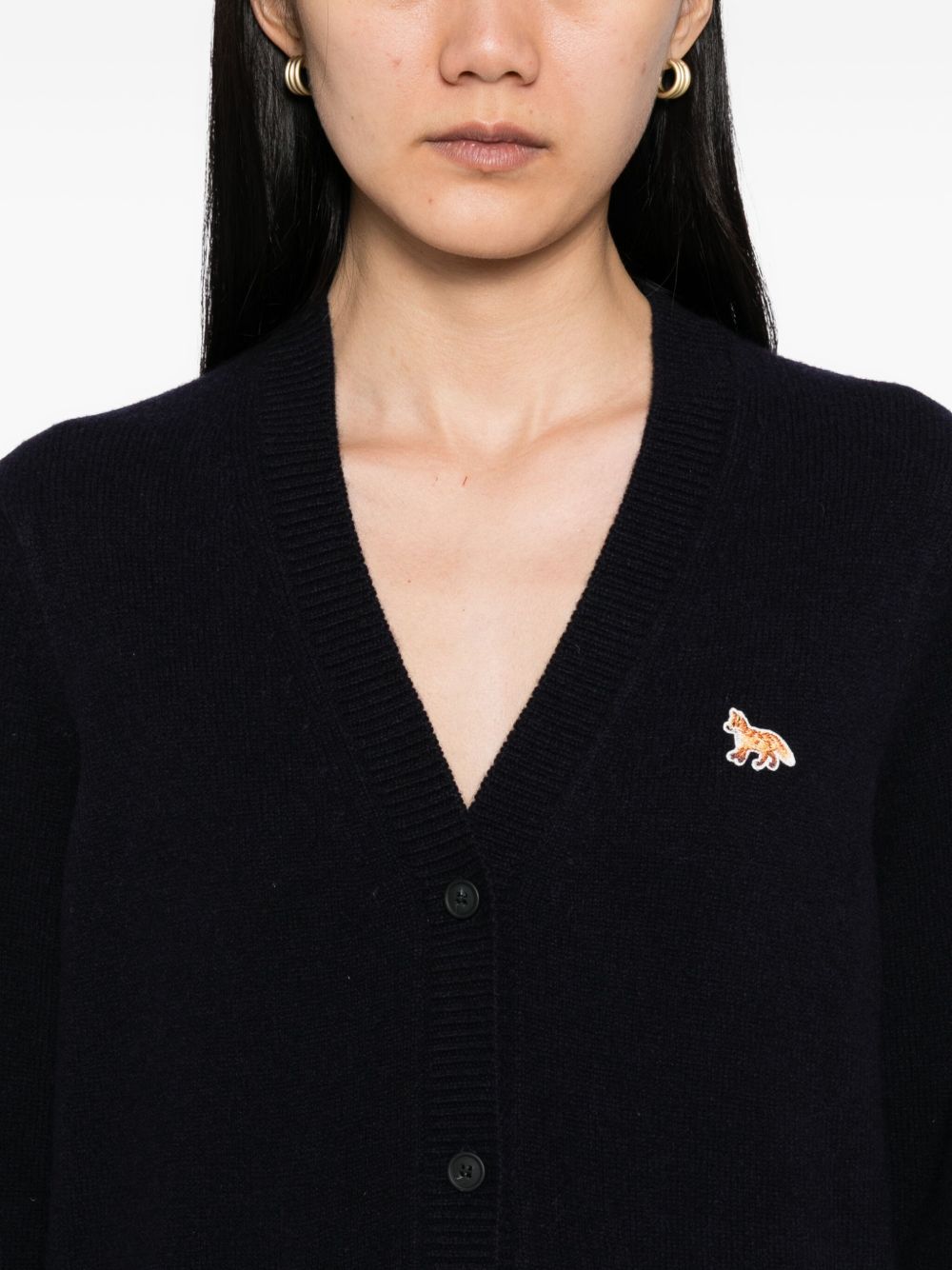 Maison Kitsuné Maison Kitsuné Baby Fox Patch cardigan