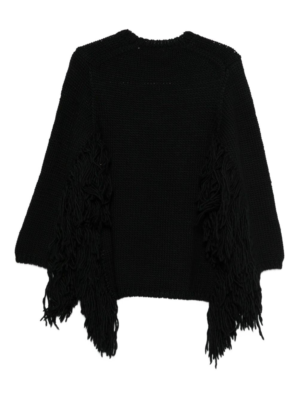Comme Des Garcons Comme Des Garcons Comme Des GarÃ§ons Fringed Wool Top