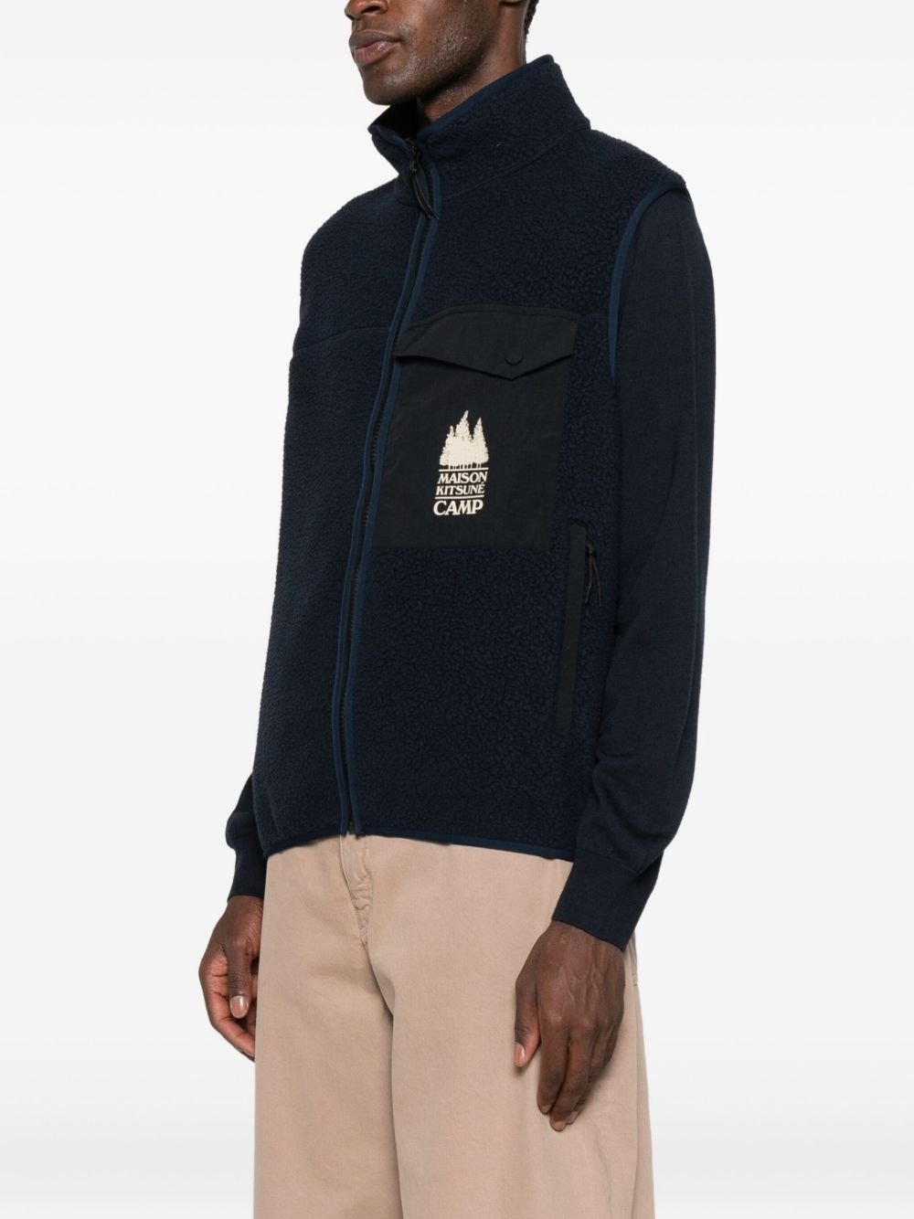 Maison Kitsuné Maison Kitsuné Fleece zipped vest