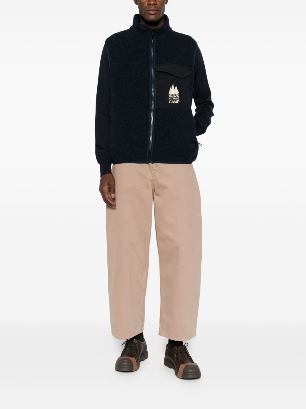 Maison Kitsuné Maison Kitsuné Fleece zipped vest