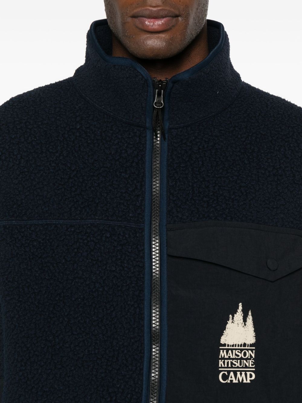 Maison Kitsuné Maison Kitsuné Fleece zipped vest