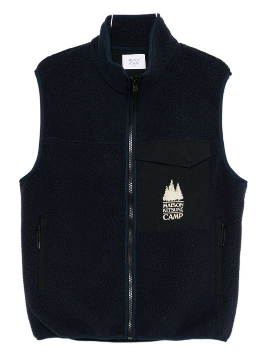 Maison Kitsuné Maison Kitsuné Fleece zipped vest