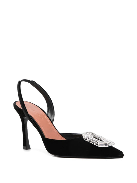 Amina Muaddi Camelia Sling 90