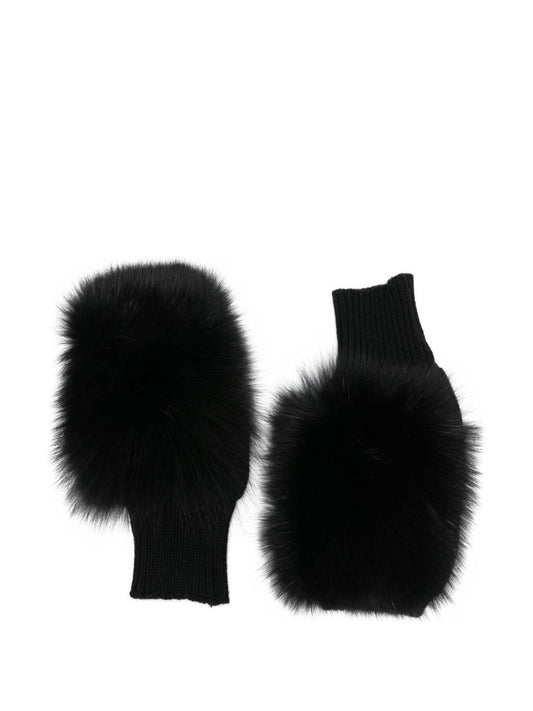 Alpo Alpo Cashmere Fur Gloves.