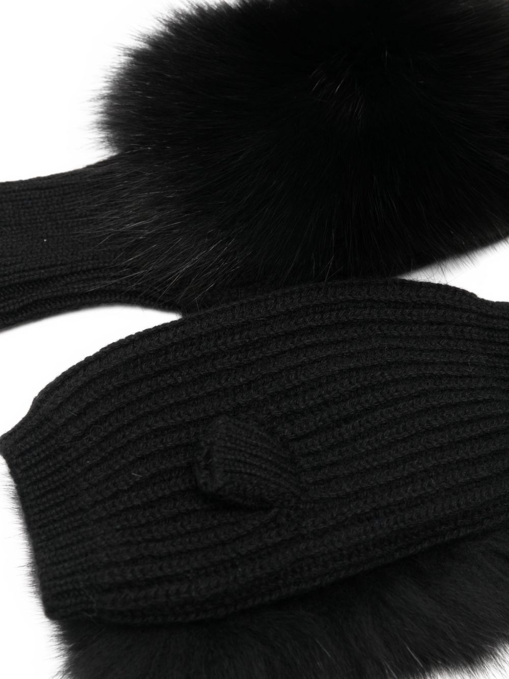 Alpo Alpo Cashmere Fur Gloves.