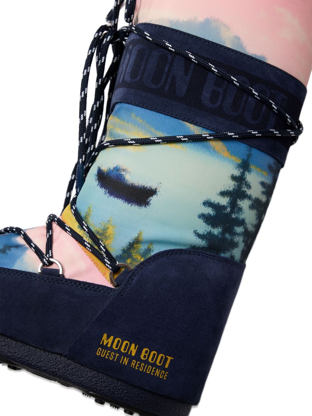 MOON BOOT X GUEST IN RESIDENCE MOON BOOT X GUEST IN RESIDENCE Icon landscape-print lace-up boots