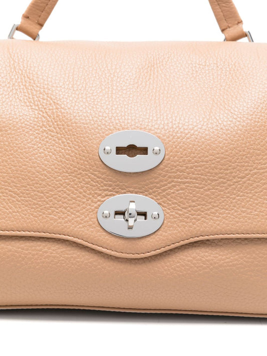 Zanellato Postina® Small Bag In Hammered Leather Brown Cantucci