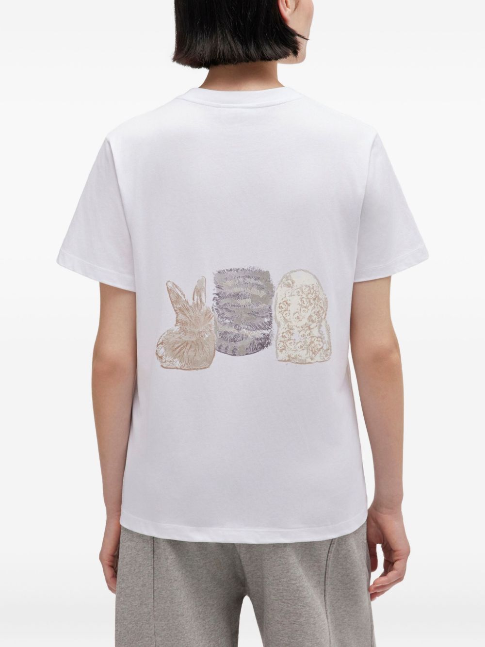 Ganni Ganni Cute Animals organic cotton t-shirt