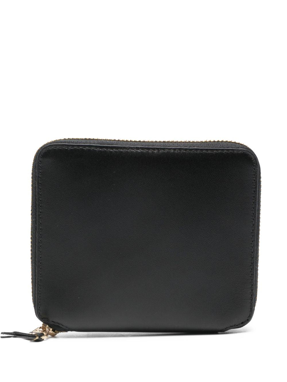 Comme Des Garcons Comme Des Garcons Comme Des Garçons Sa2100 Black Leather Square Zip-Around Wallet.