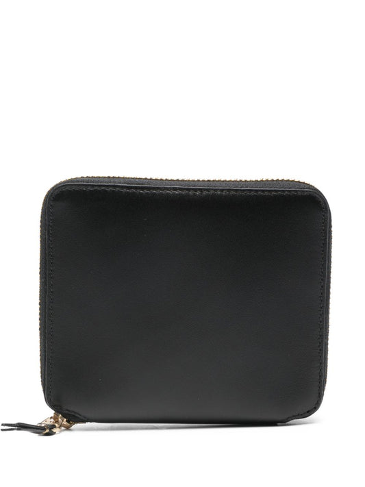Comme Des Garcons Comme Des Garcons Comme Des Garçons Sa2100 Black Leather Square Zip-Around Wallet.