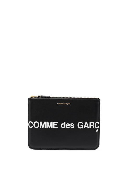 Comme Des Garcons Comme Des Garcons Wallet Huge Logo Pouch