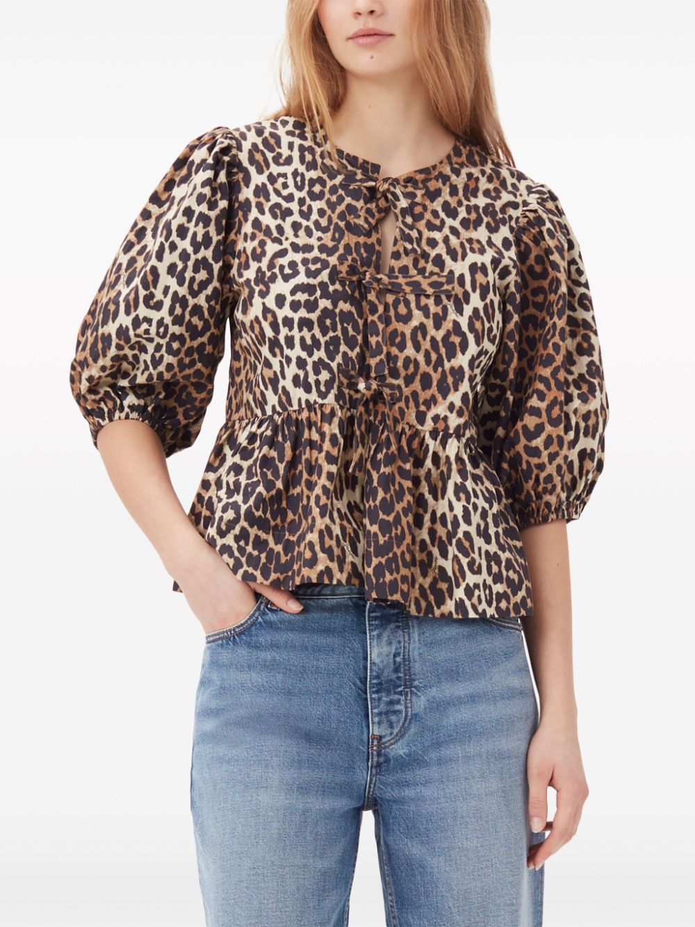 Ganni Ganni Organic cotton blouse