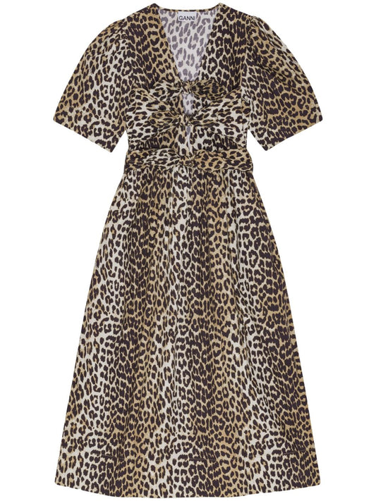 Ganni Ganni Organic cotton midi dress