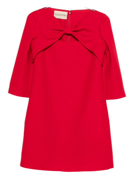 Valentino Wool and silk mini dress