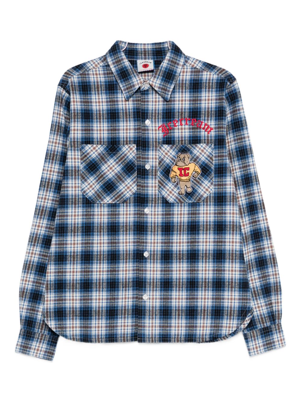 Icecream Icecream Checked cotton shirt
