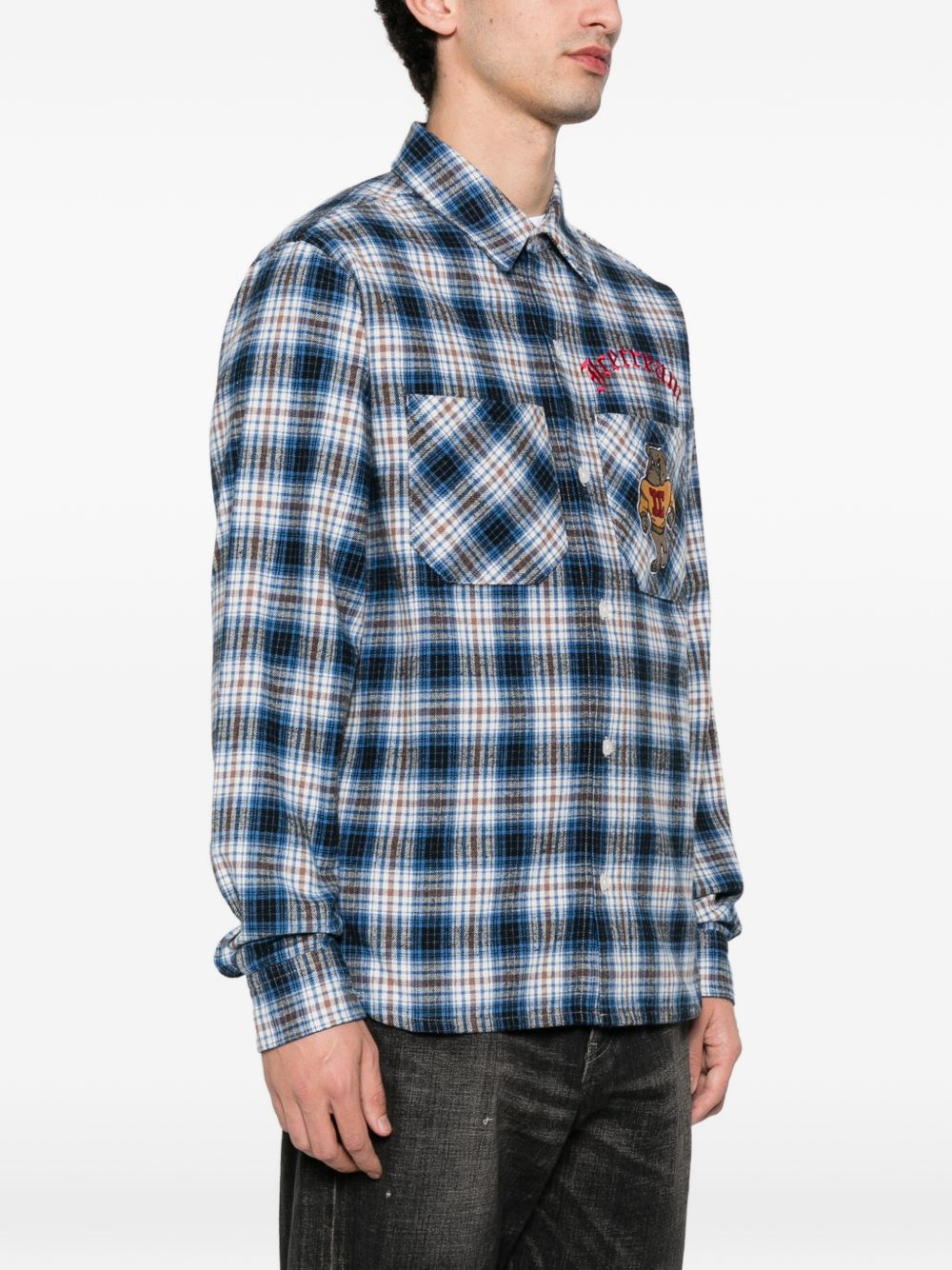 Icecream Icecream Checked cotton shirt
