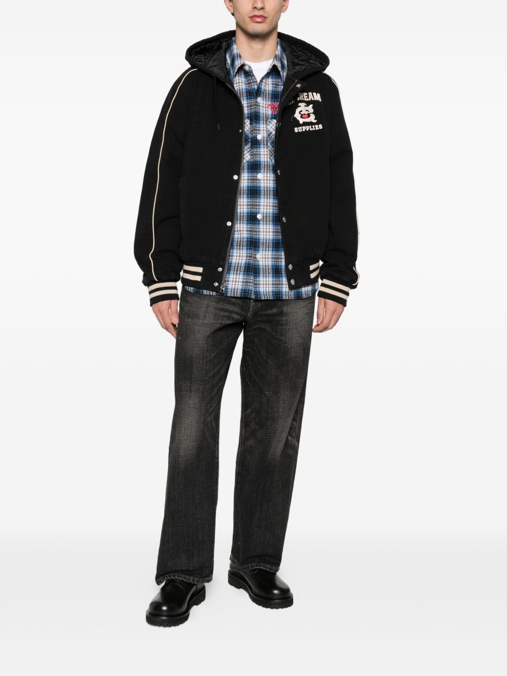 Icecream Icecream Checked cotton shirt