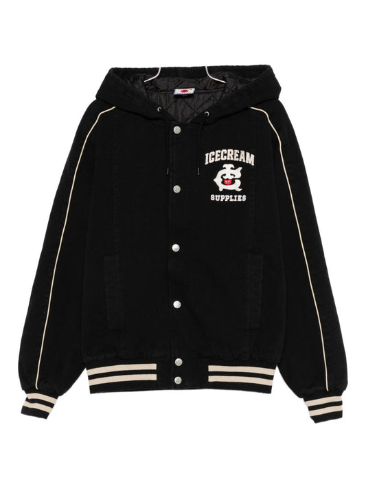 Icecream Icecream Cotton hooded bomber jacket