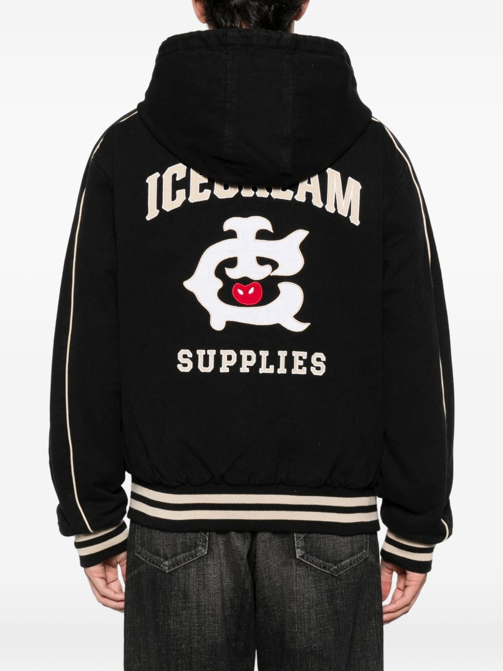 Icecream Icecream Cotton hooded bomber jacket