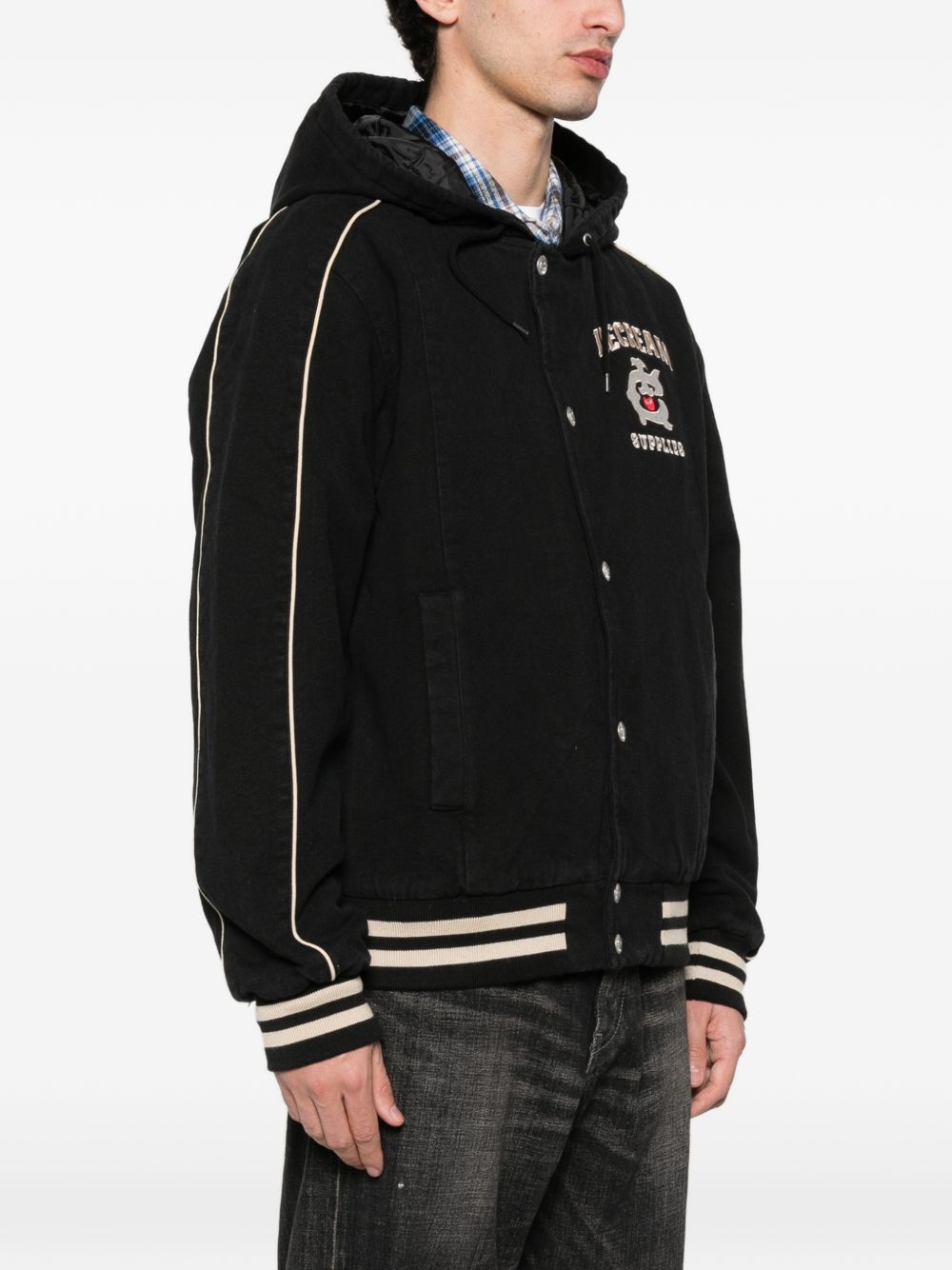 Icecream Icecream Cotton hooded bomber jacket